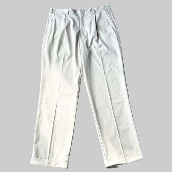 Nike Khaki Pleated Front Cuffed Leg Pants - Picture 1 of 15